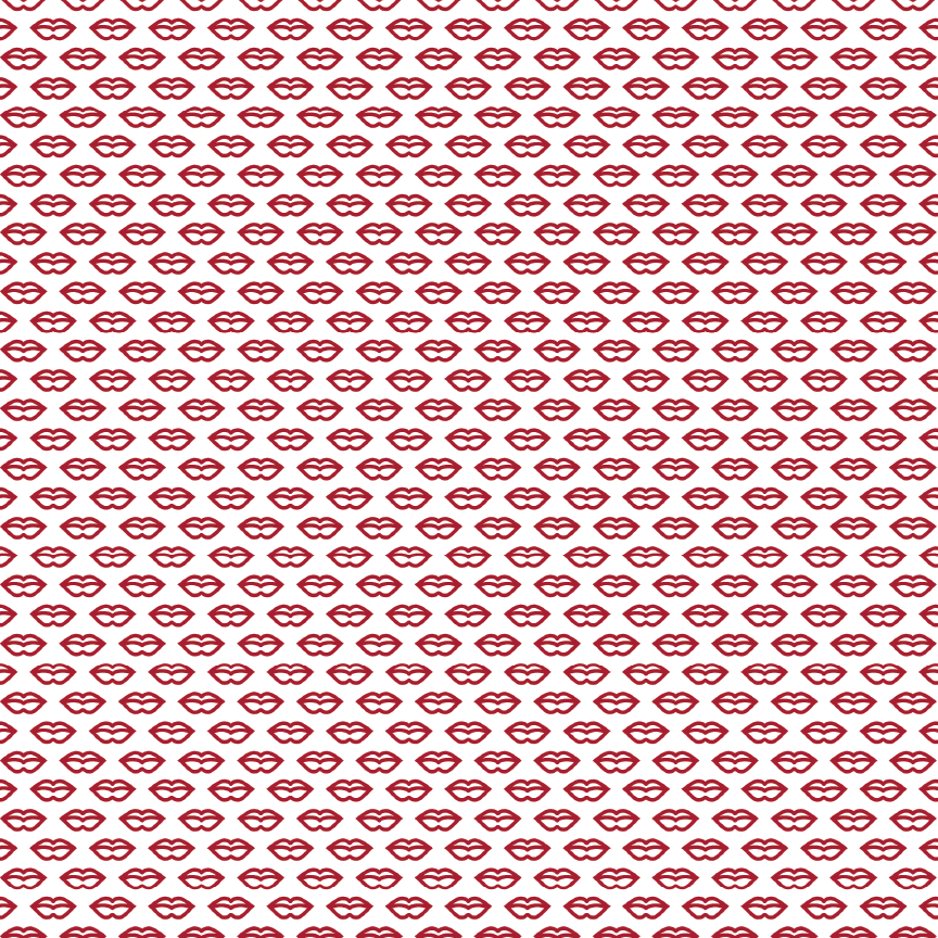 Lippy Lips Pattern Acrylic Sheet - CMB Pattern Acrylic